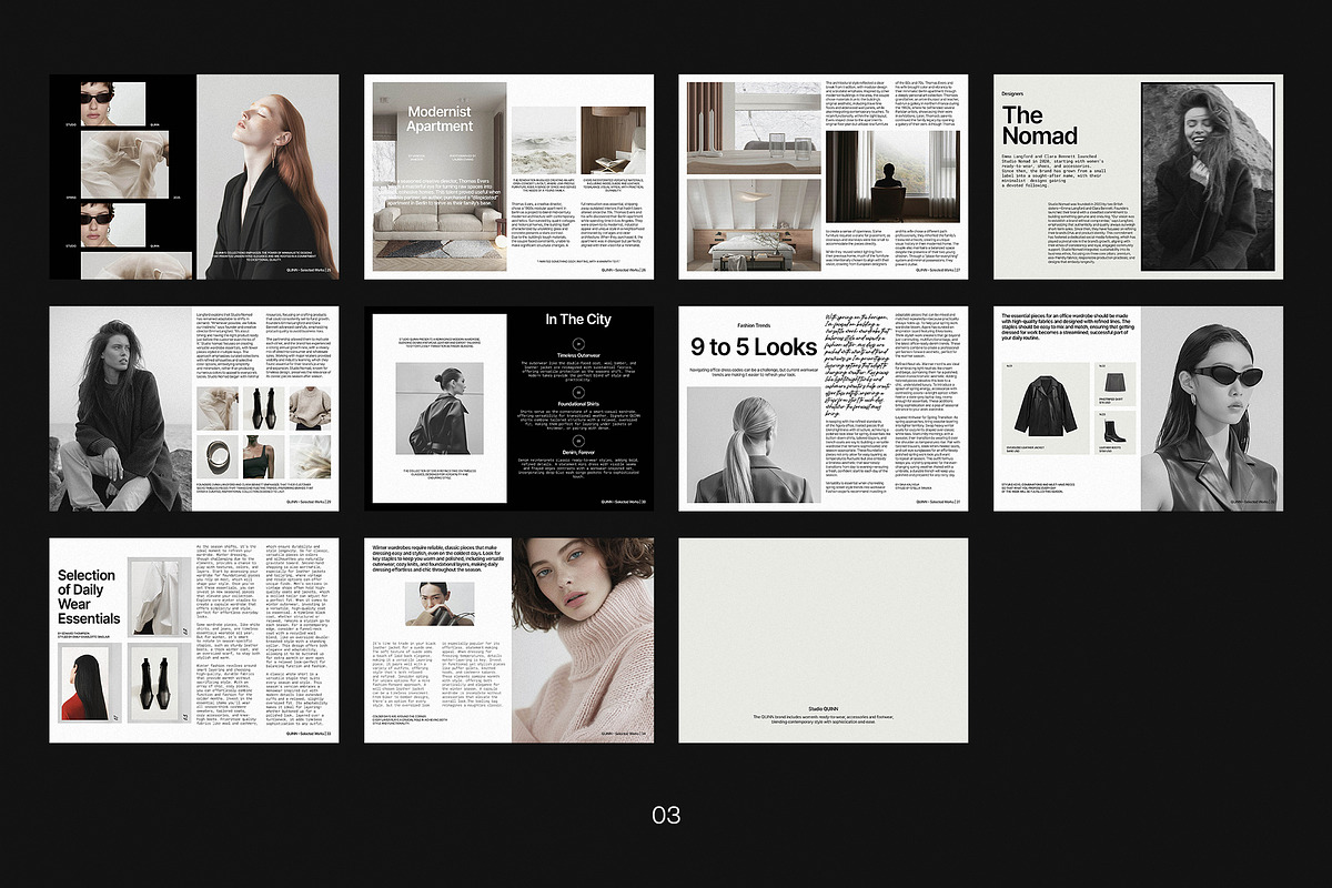 QUINN / Landscape Portfolio Template, a Brochure Template by Studio Dara (Photo 20 of 20)