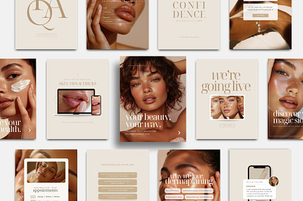 600+ Esthetician Instagram Templates