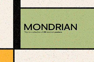 MONDRIAN Abstract Posters