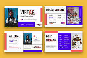 Virtae Creative CV Resume Powerpoint