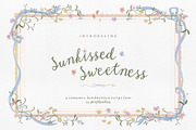Romantic Font Sunkissed Sweetness, a Handwritten Font by Perplexitics (Thumbnail 1 of 11)