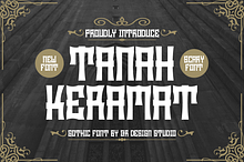 Tanah Keramat - Gothic Font