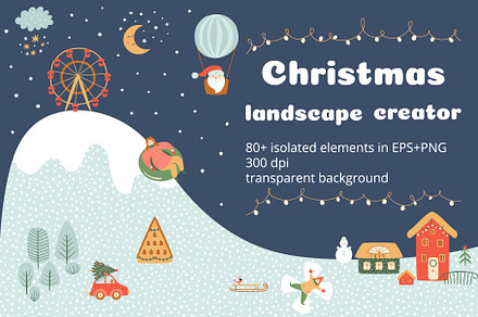 Christmas Winter landscape & element