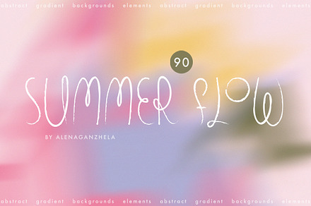 SUMMER FLOW - gradient textures pack, a Texture Graphic by alenaganzhela