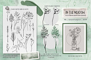 Wildflower Line Art Clipart, a Decorative Illustration by BalanceUA (Thumbnail 4 of 18)