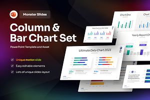 Column & Bar Chart PowerPoint Templa, a Presentation Template by Ink Gallery