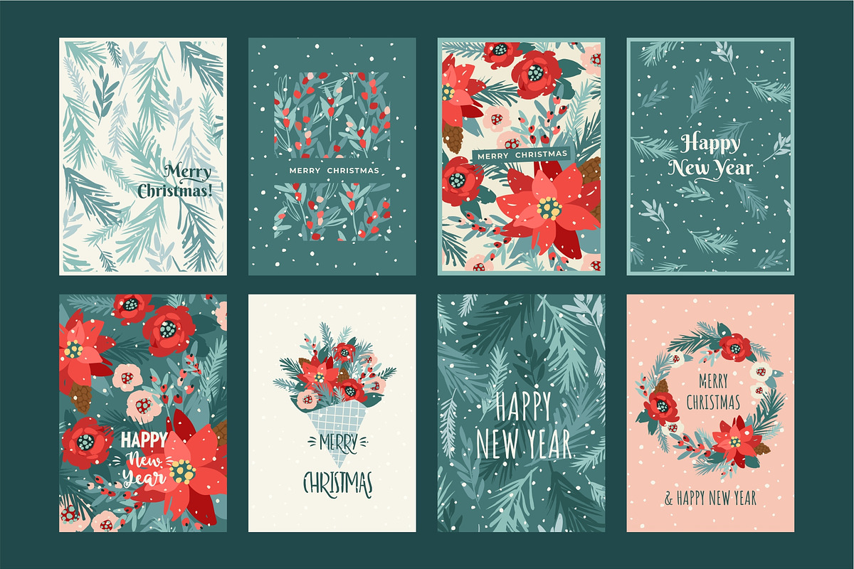 Merry Christmas Cards, a Decorative Illustration by Nadia Grapes (Photo 2 of 8)