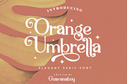 Orange Umbrella Beautiful Serif Font, a Serif Font by Guavanaboy (Thumbnail 1 of 11)