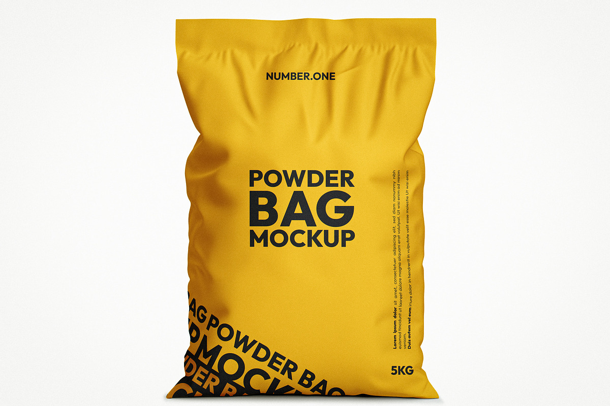 Powder Sack Mockup, a Packaging Mockup by Designer Dude