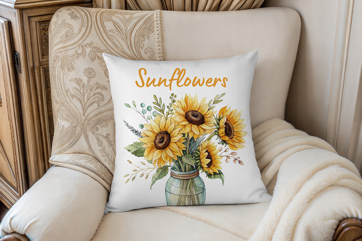 Watercolor Sunflower Clipart Bundle, an Illustration by MockupWizard (Photo 5 of 5)