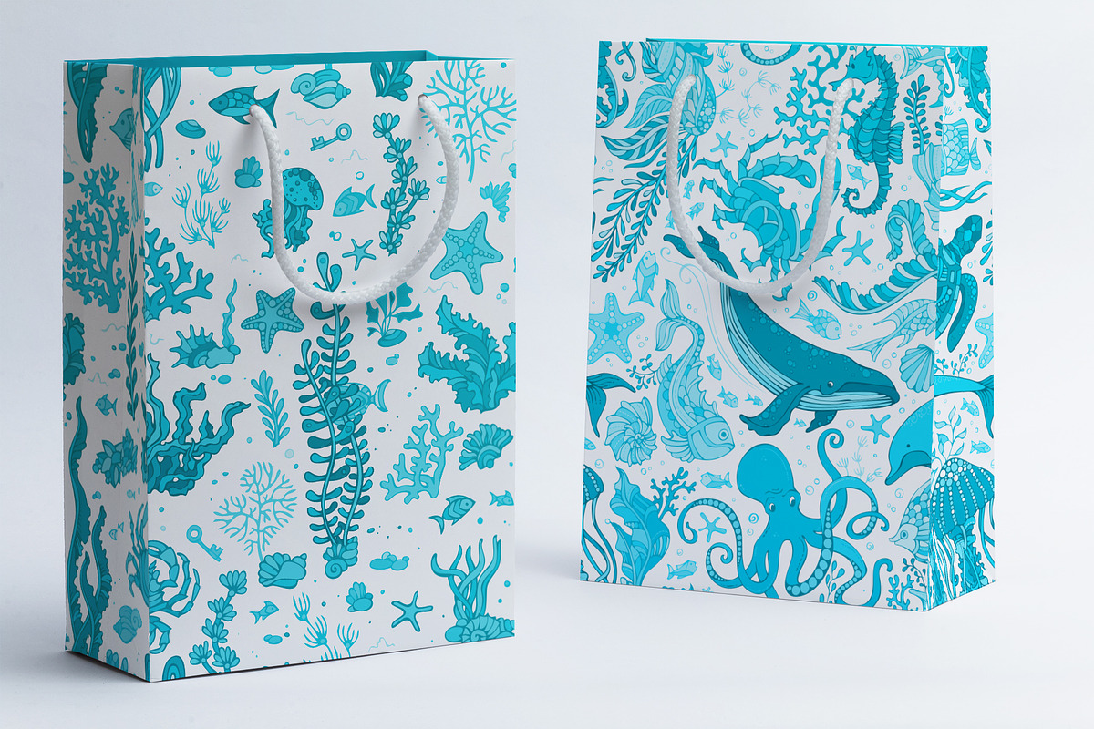 Ocean Seamless Patterns Pack, a Pattern Graphic by MaljukArt (Photo 12 of 12)