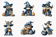 Halloween Wizard Animal Clipart, a Seasonal Illustration by fashionaddict (Thumbnail 4 of 7)