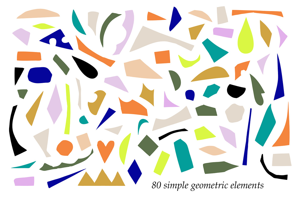 COLLAGE: patterns & cutout elements, an Object Graphic by Lena Nikolaeva (Photo 7 of 15)