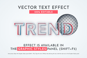 Trend Editable Text Effect, a Layer Style Add-On by rwgusev