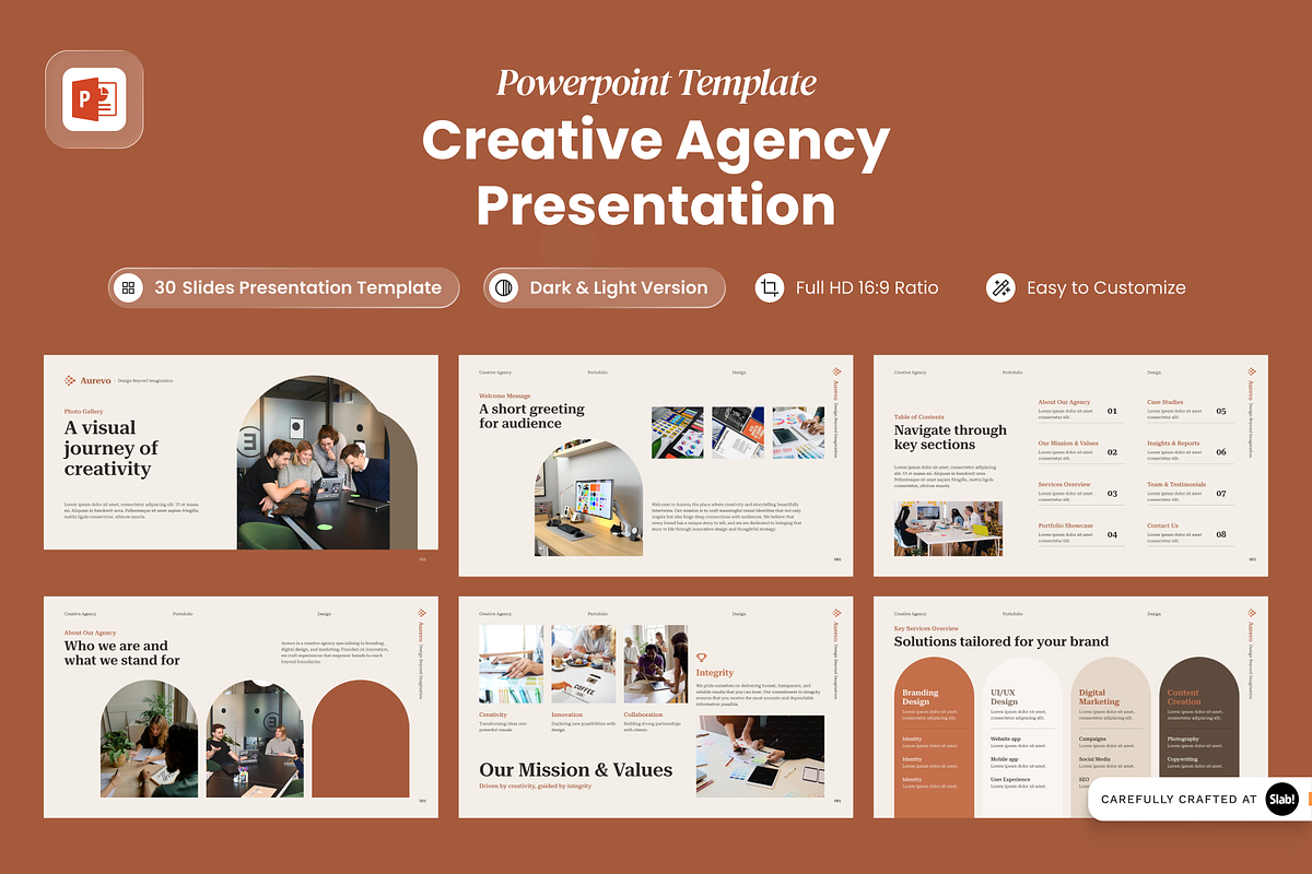 Aurevo - Creative Agency PowerPoint