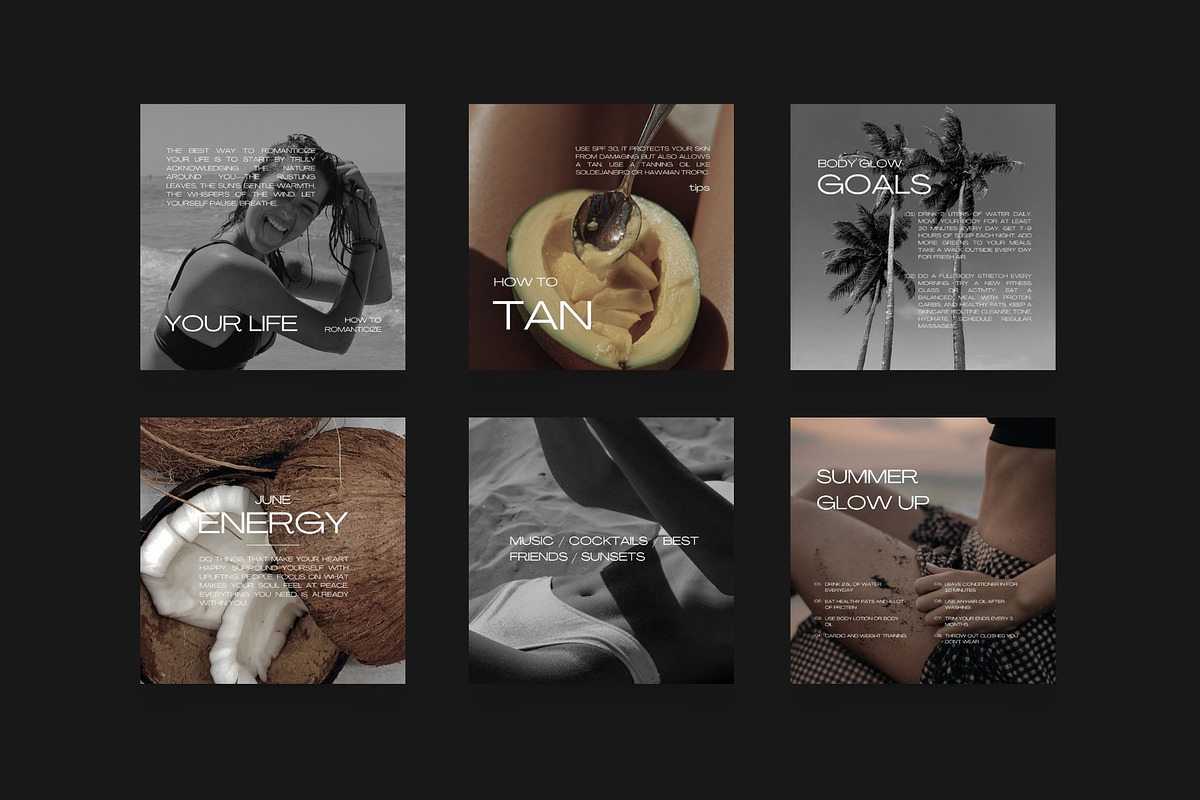 Aesthetic Instagram Templates XVI, a Social Media Template by Instprofi | Studio Estimo (Photo 2 of 10)