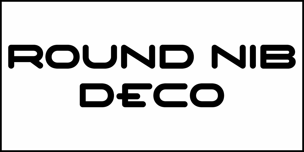 Round Nib Deco JNL, a Sans Serif Font by Jeff Levine Fonts (Photo 2 of 5)