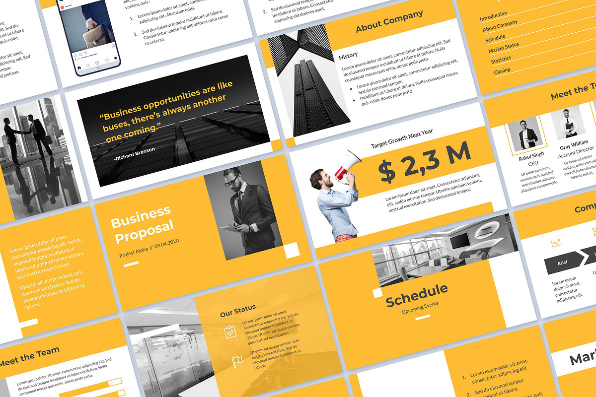 Proposal Google Slides, a Presentation Template by Fitra Noor (Photo 1 of 3)