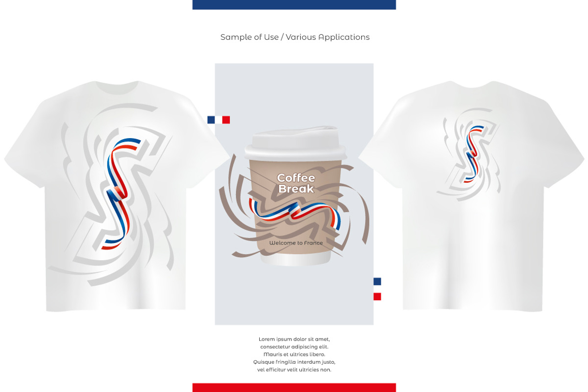 France flag ribbon vector, a Templates & Theme by Simbos (Photo 7 of 9)