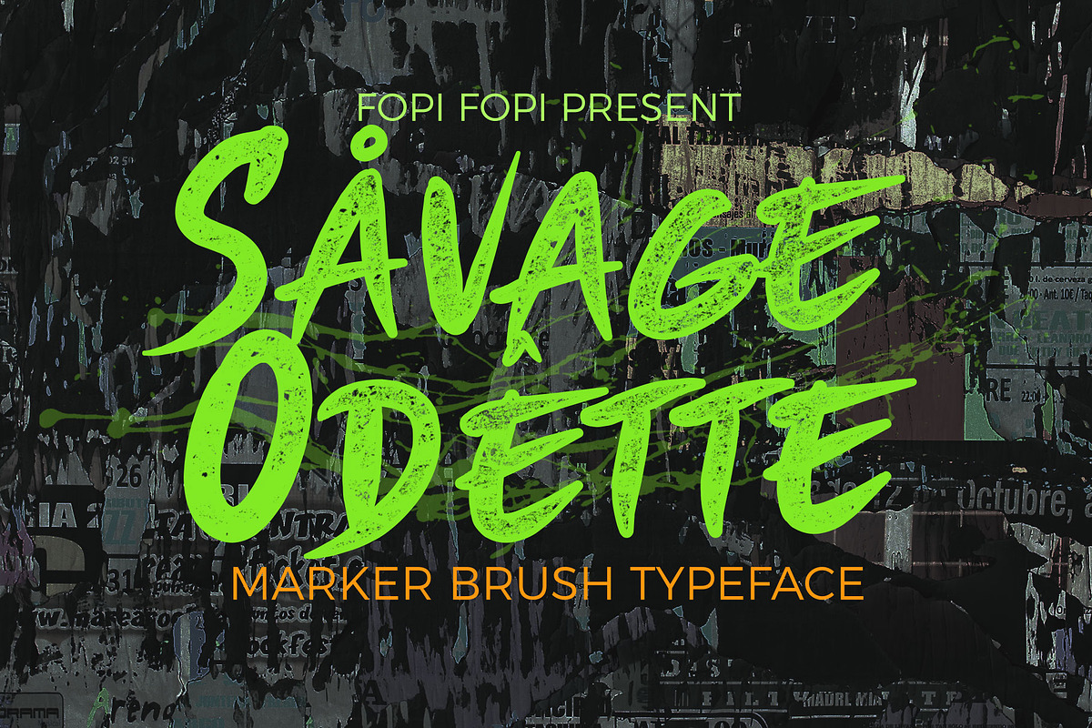 Savage Odette Typeface