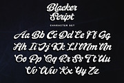 Blacker Script, a Script Font by Letterara (Thumbnail 9 of 13)