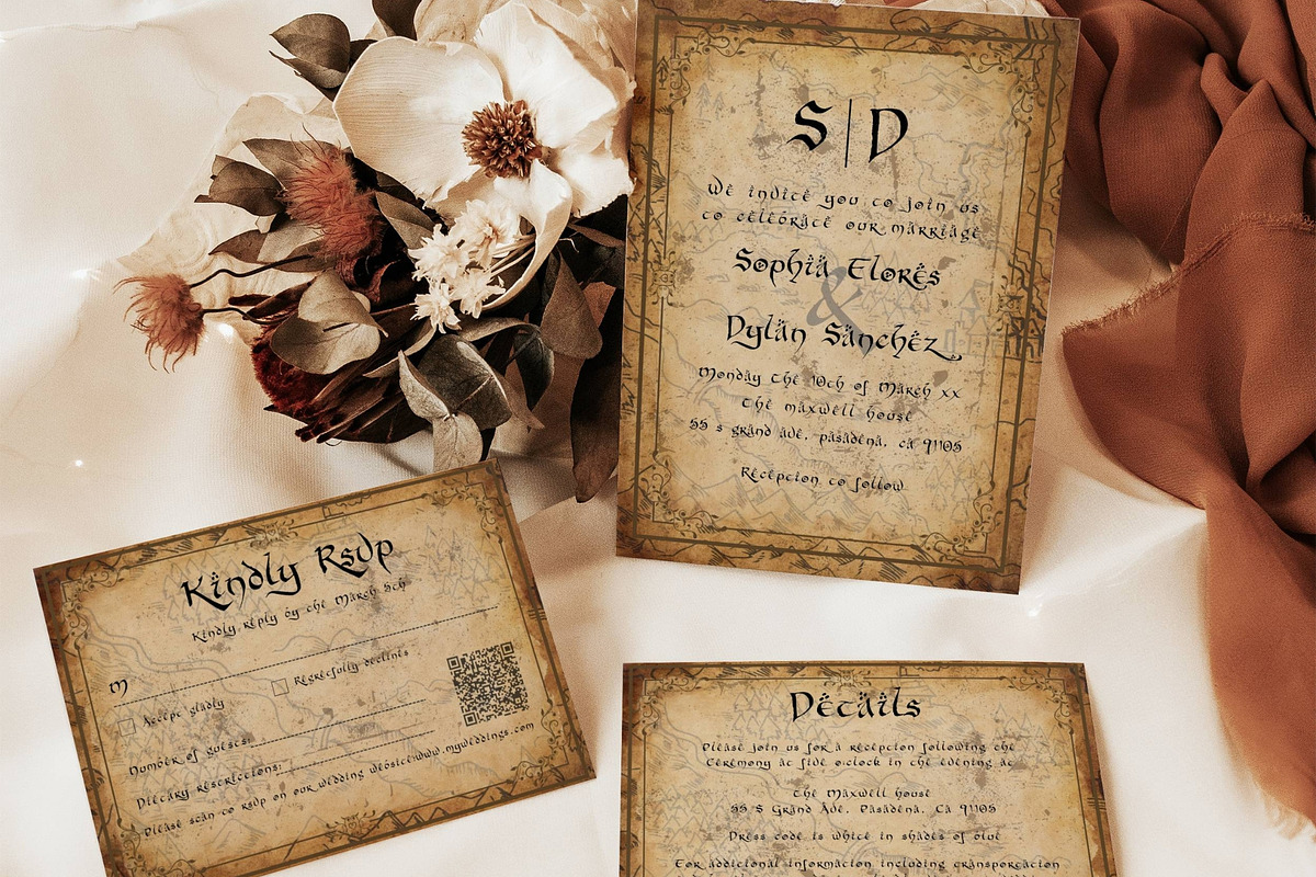 Lord of the rings invitation Bundle, an Invitation Template by Meher Sadiah (Photo 2 of 4)