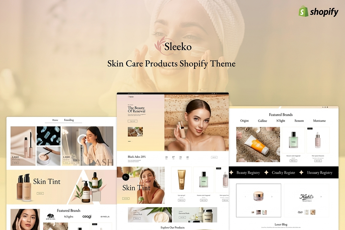 Sleeko - Beauty Cosmetics Shop Theme, a Shopify Template by ThemesRain (Photo 3 of 3)