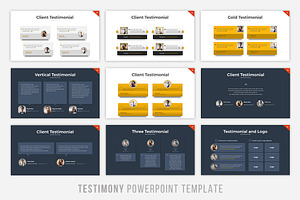 Testimony Slide Powerpoint Template