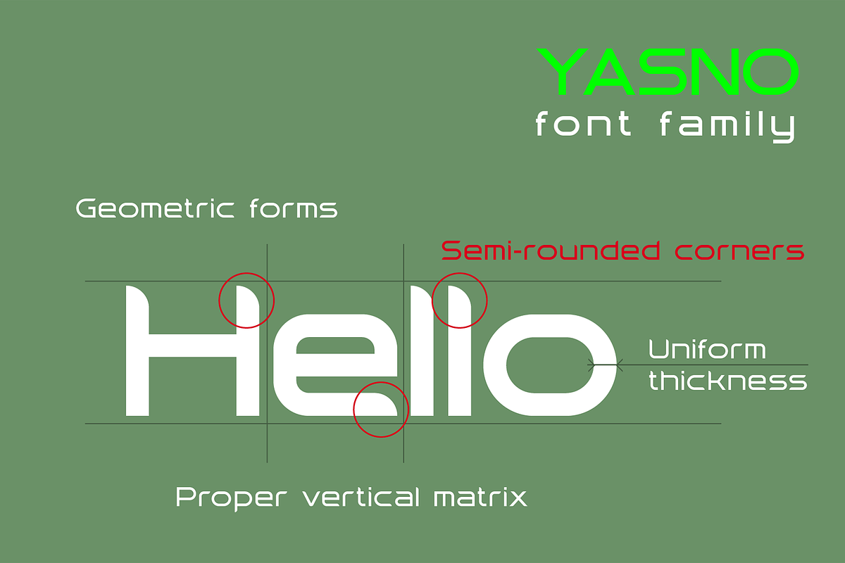 Yasno font family, a Sans Serif Font by vlad.berla (Photo 3 of 7)