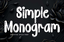 Simple Monogram | Script Font