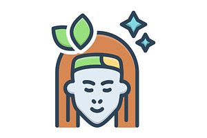 Beauty fineness color icon, a Duotone Icon by Creative priyanka