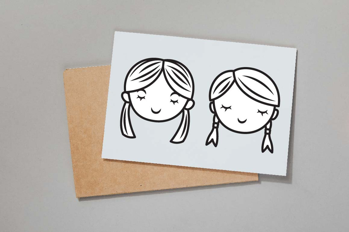 25 Girl Face Character in Line Art, a Person Illustration by jongcreative (Photo 5 of 8)
