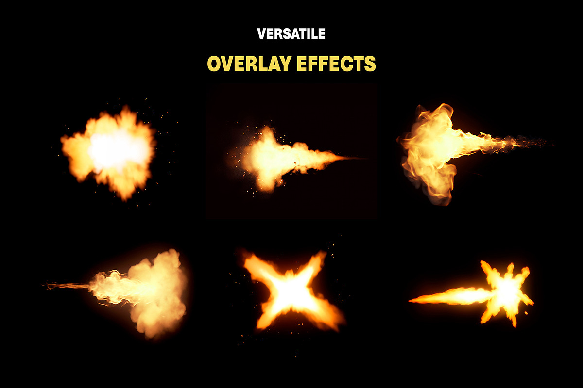 95+ Muzzle Flash Overlay Effects, an Object Graphic by Mikel Blazgad (Photo 2 of 10)