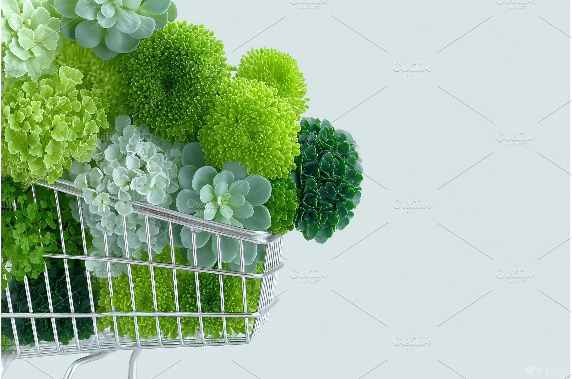A small shopping basket containing, a Food & Drink Photo by ZinetroN