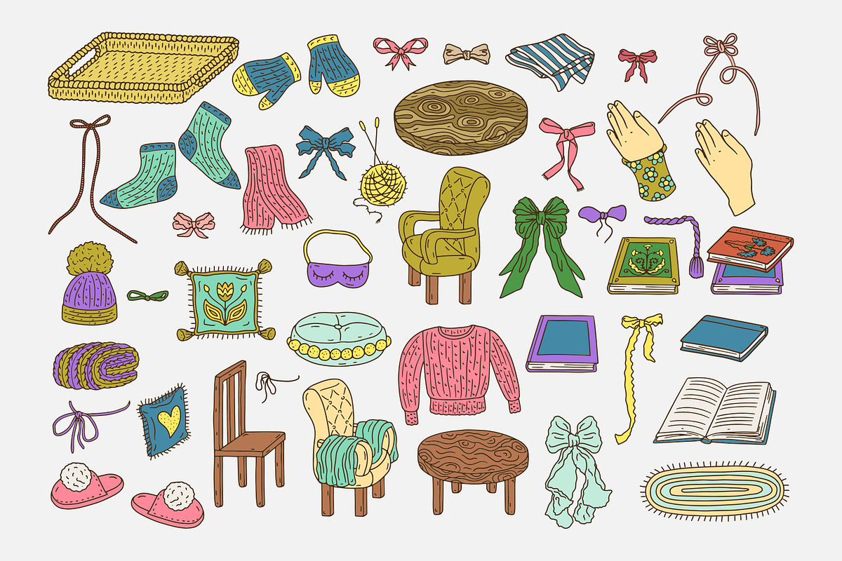 Cozy Home Hygge Scene Creator Bundle, an Object Graphic by Rose Design (Photo 15 of 17)