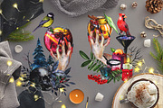 Watercolor Witchy Winter, a Food Illustration by Fluffy Unicorn (Thumbnail 12 of 14)
