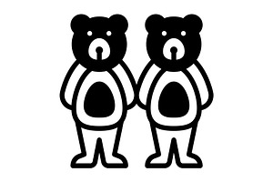 Bears teddy bear solid icon, a Solid Icon by Creative priyanka