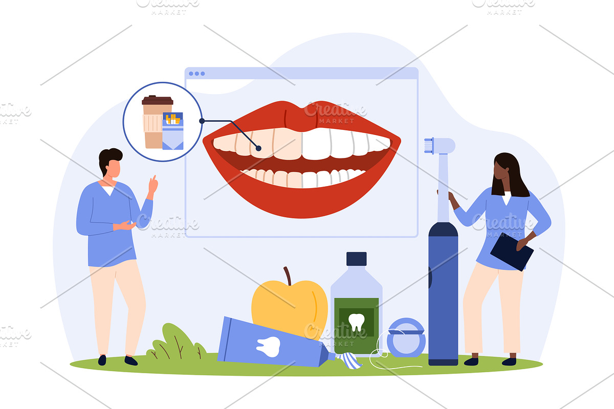 Personal dental hygiene, teeth, a Person Illustration by Flashvector
