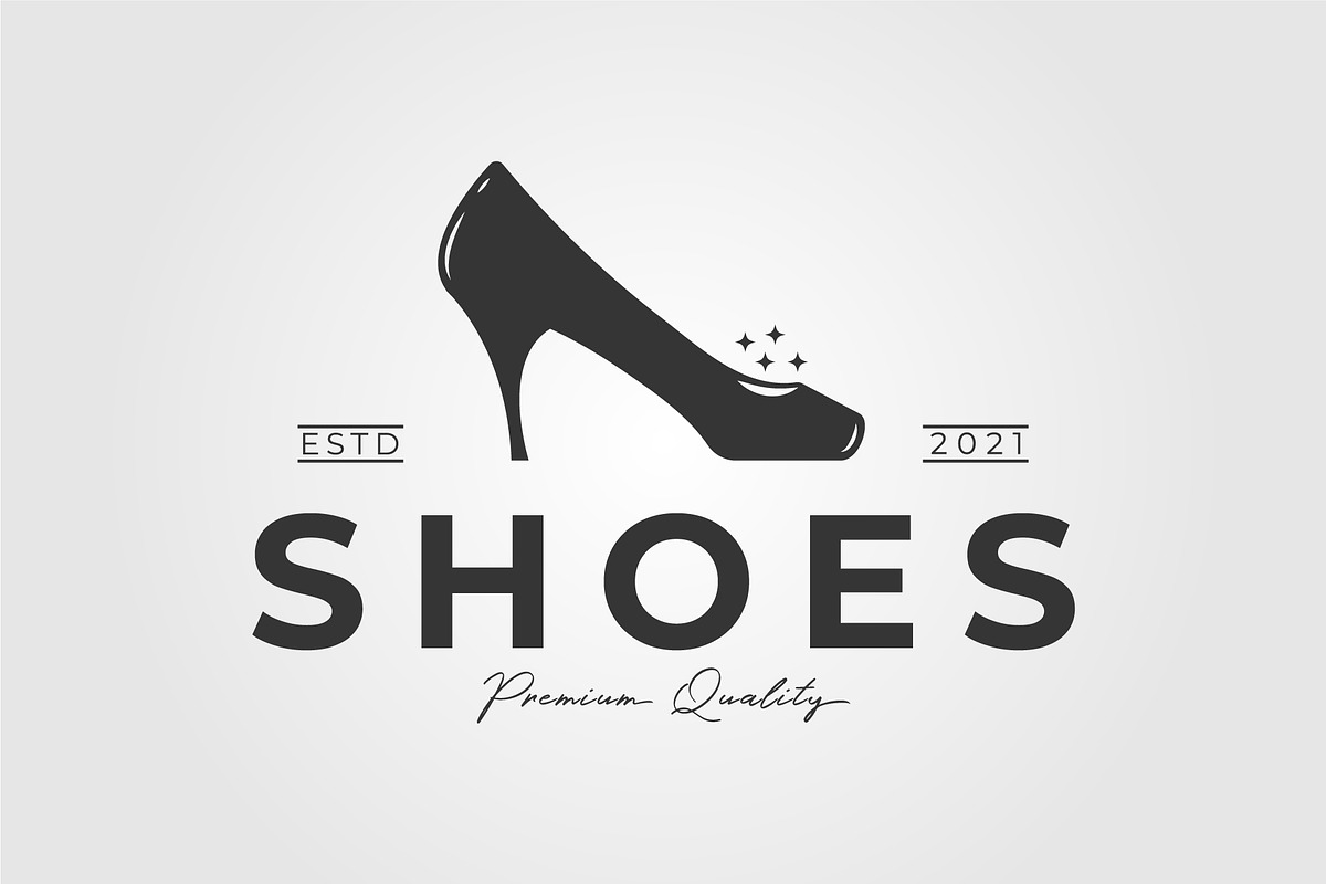 women footwear high heels shoe logo, an Illustration by Rizkaarishandy_shop