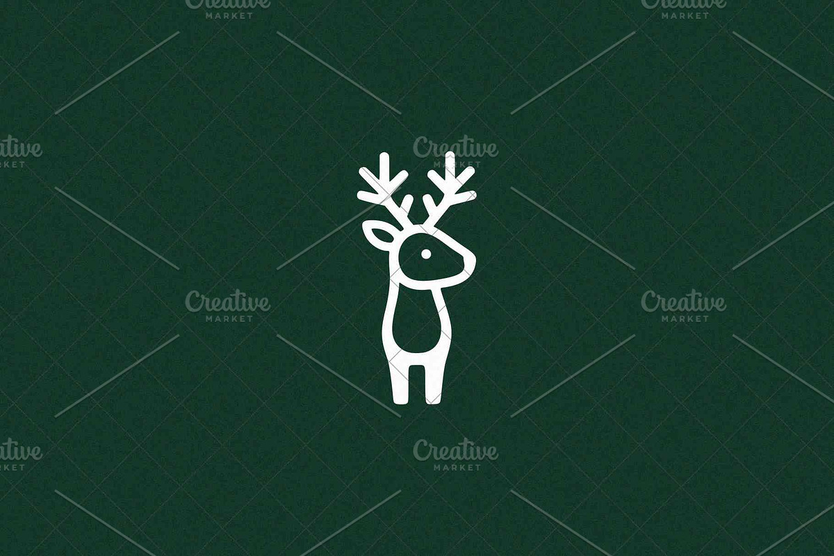 Minimalist Deer Icon Cervidae, an Animal Illustration by Vectorium Studio (Photo 3 of 4)