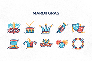 120 Holiday Icons, an Outline Icon by Flat Icons (Thumbnail 8 of 13)