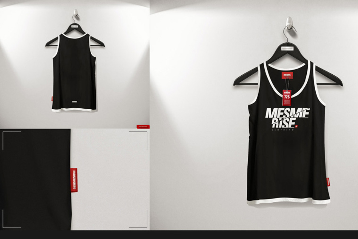 Tank 2nd Type On 5 Stages Mock-up, a Hoody Mockup by Mocca Mockups Store (Photo 7 of 69)