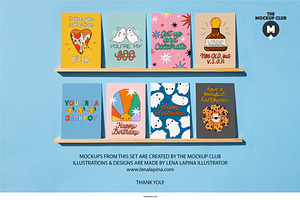 GREETING CARDS MINI MOCKUP SET