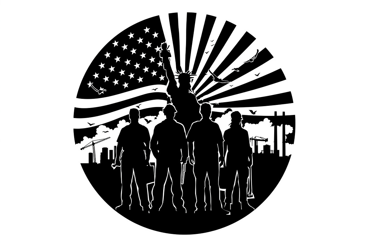 America Worker Vector Bundle, an Illustration by jahid234 (Photo 5 of 21)