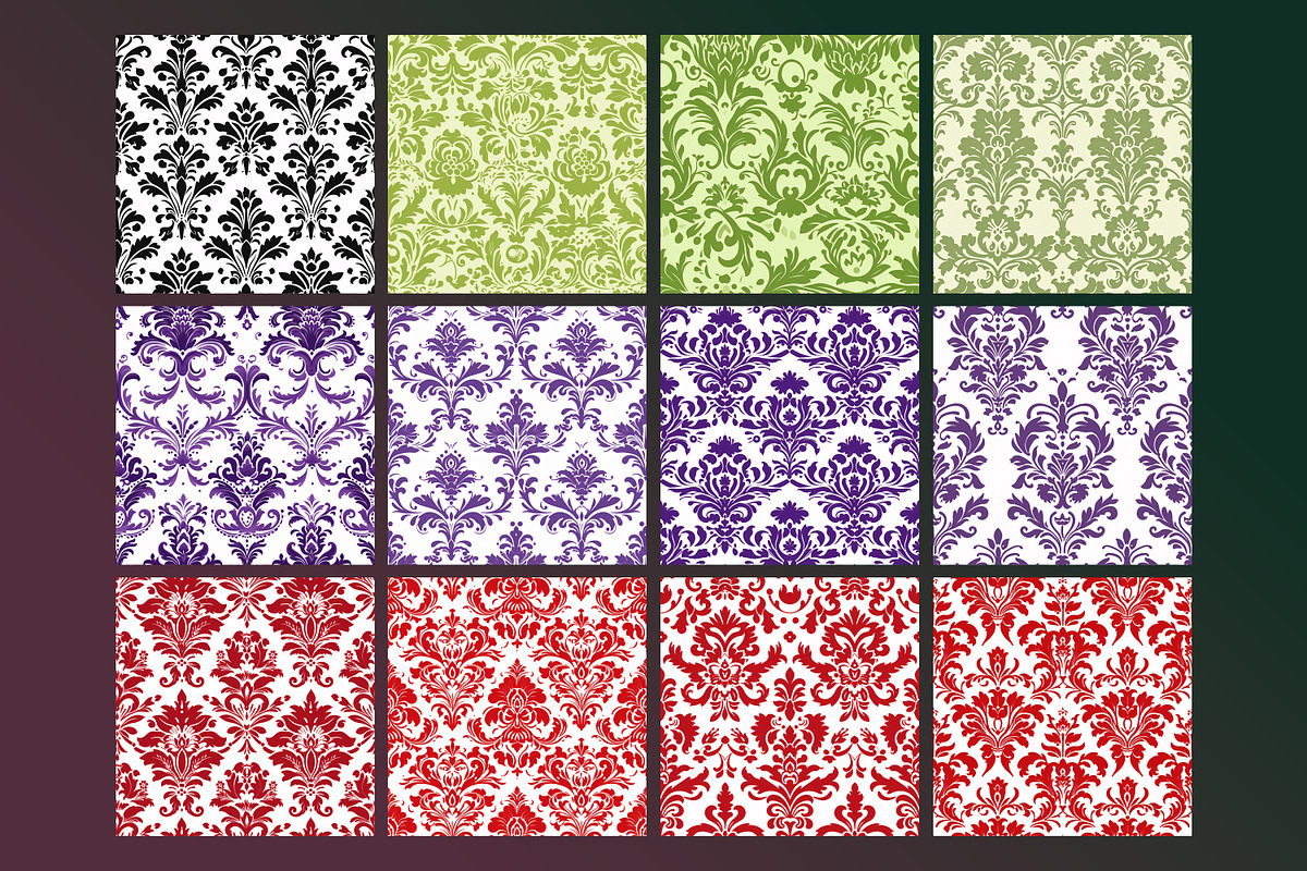 Damask Seamless Pattern, a Pattern Graphic by Forhadx5 (Photo 6 of 10)