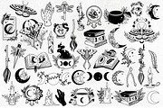 Witchcraft and Celestial Bundle, an Object Illustration by SecondOfJuly (Thumbnail 2 of 5)