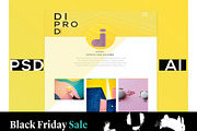 portfolio template 2020, a Landing Page Template by designbydi (Thumbnail 1 of 5)