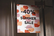 Hanging Flyer Sale Store Mockup, an Advertising Mockup by Asylab (Thumbnail 1 of 5)