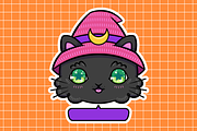 Catween - Halloween Cats Vector Set, a Decorative Illustration by Candy Horror Shop (Thumbnail 3 of 4)