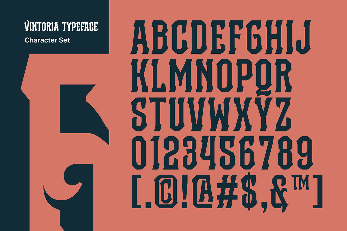 Vintoria, a Symbol Font by Nathatype (Photo 7 of 15)